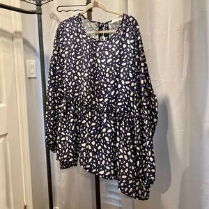 Polka Dot Peplum Top